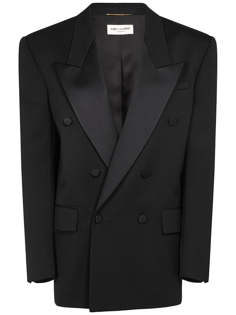 Black women's suit jacket by Saint Laurent