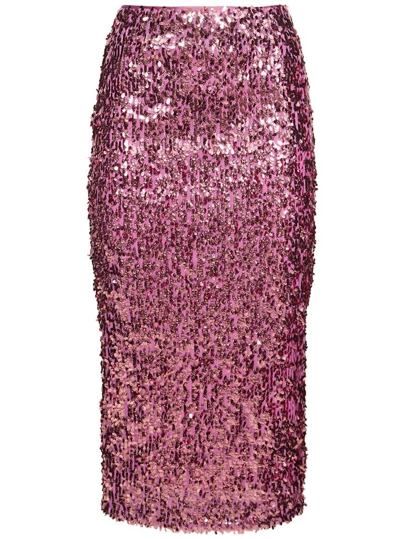 Pink sequin pencil skirt Rotate