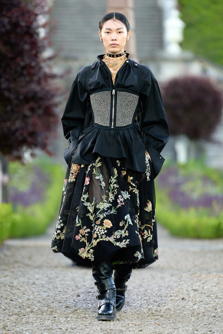 Outfit with embroidered skirt Cruise collection 2025 Dior