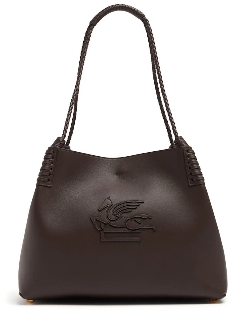 Brown leather bag with handles Etro