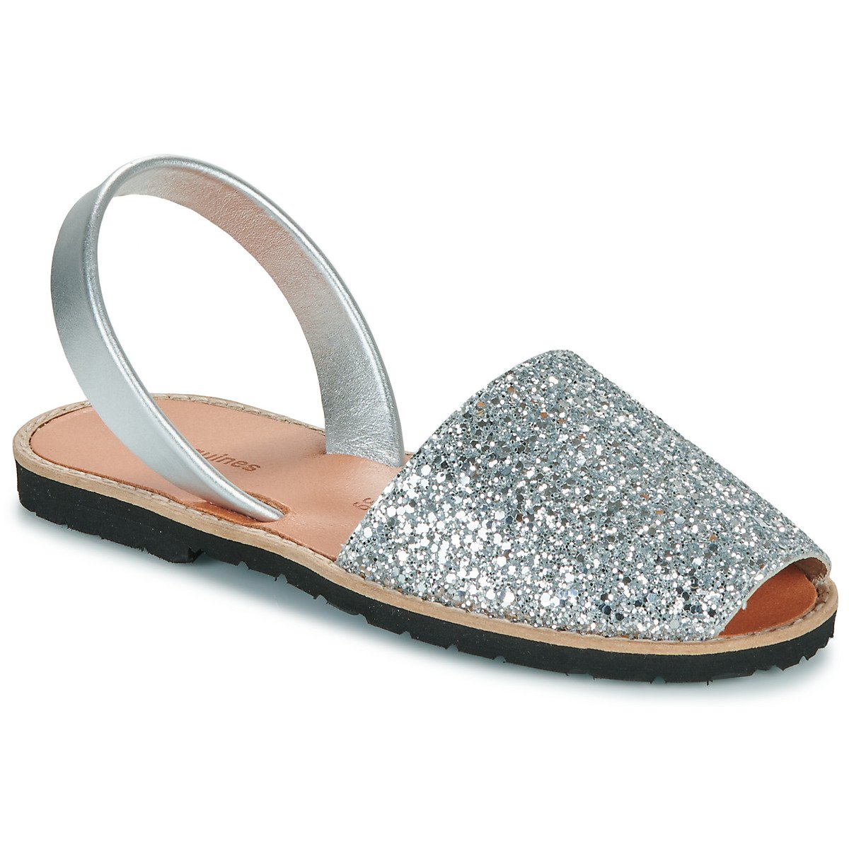 Silver glitter Avarcas Minorquines