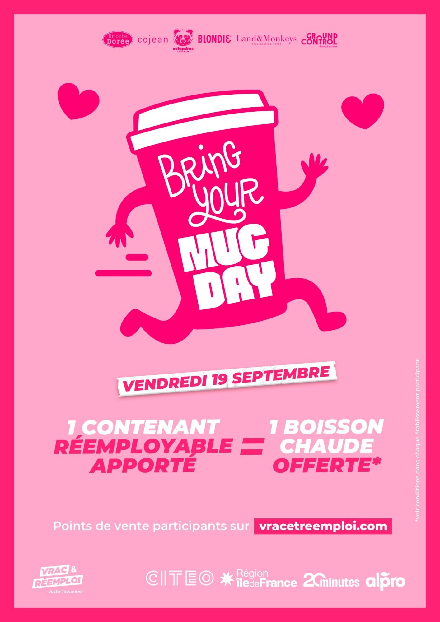 affiche bring your mug day cafe grauit 2025