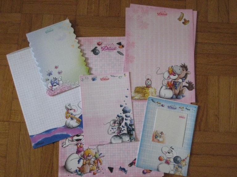 Collection of scented Diddl notepads