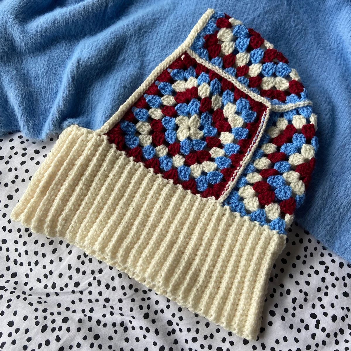 Crochet balaclava tutorial in color