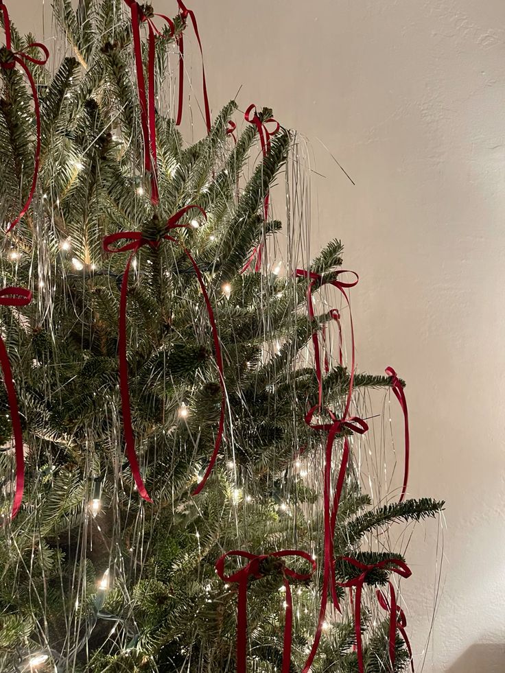 Ribbons on the Christmas tree