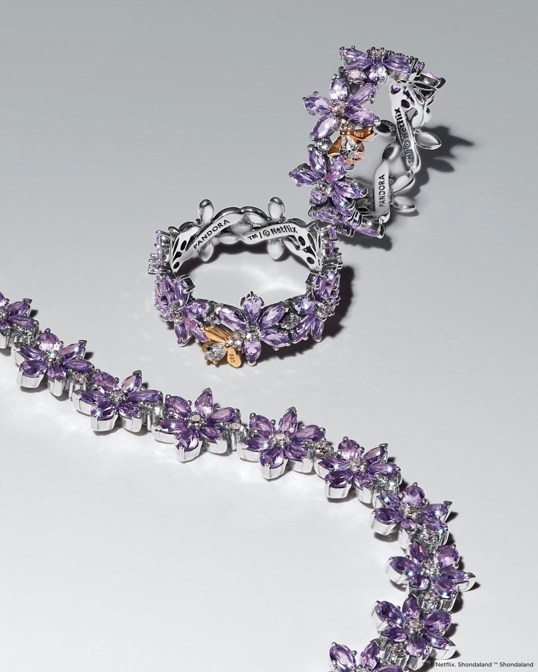 Pandora x Bridgerton Netflix Shondaland Jewelry