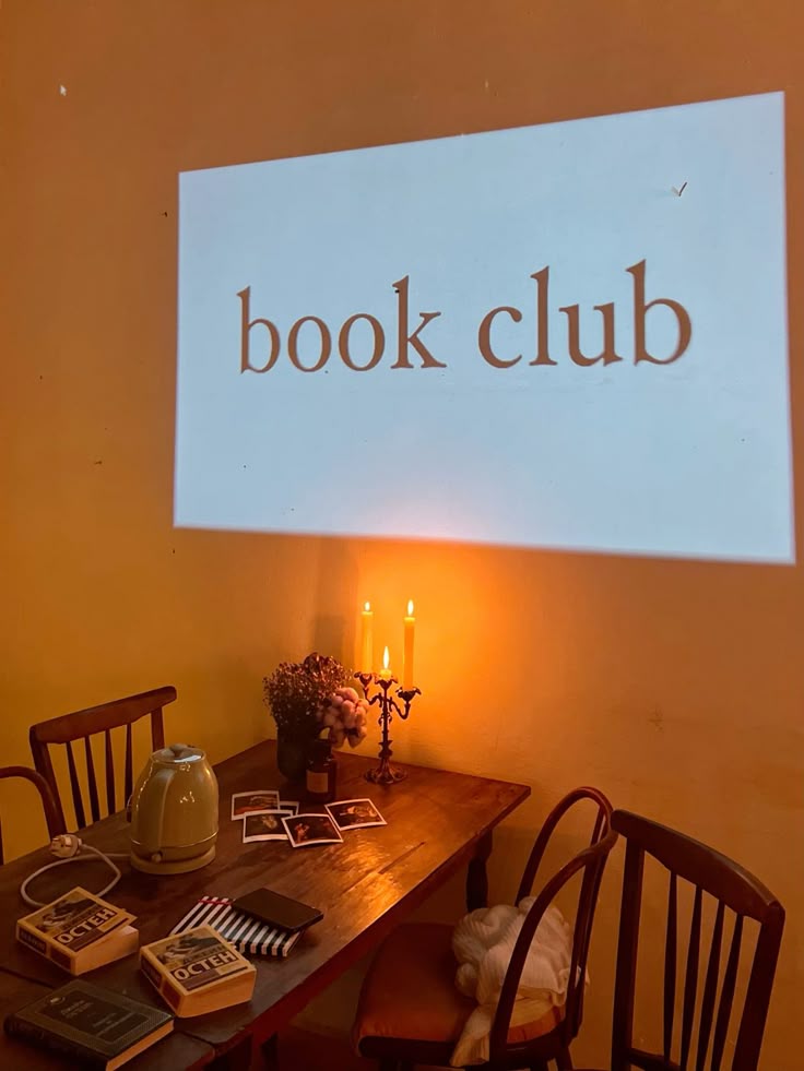 Book club evening idea