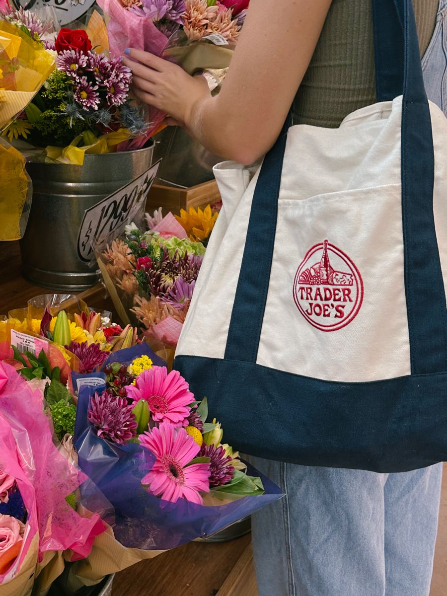 Trend cotton tote bag Trader Joe's