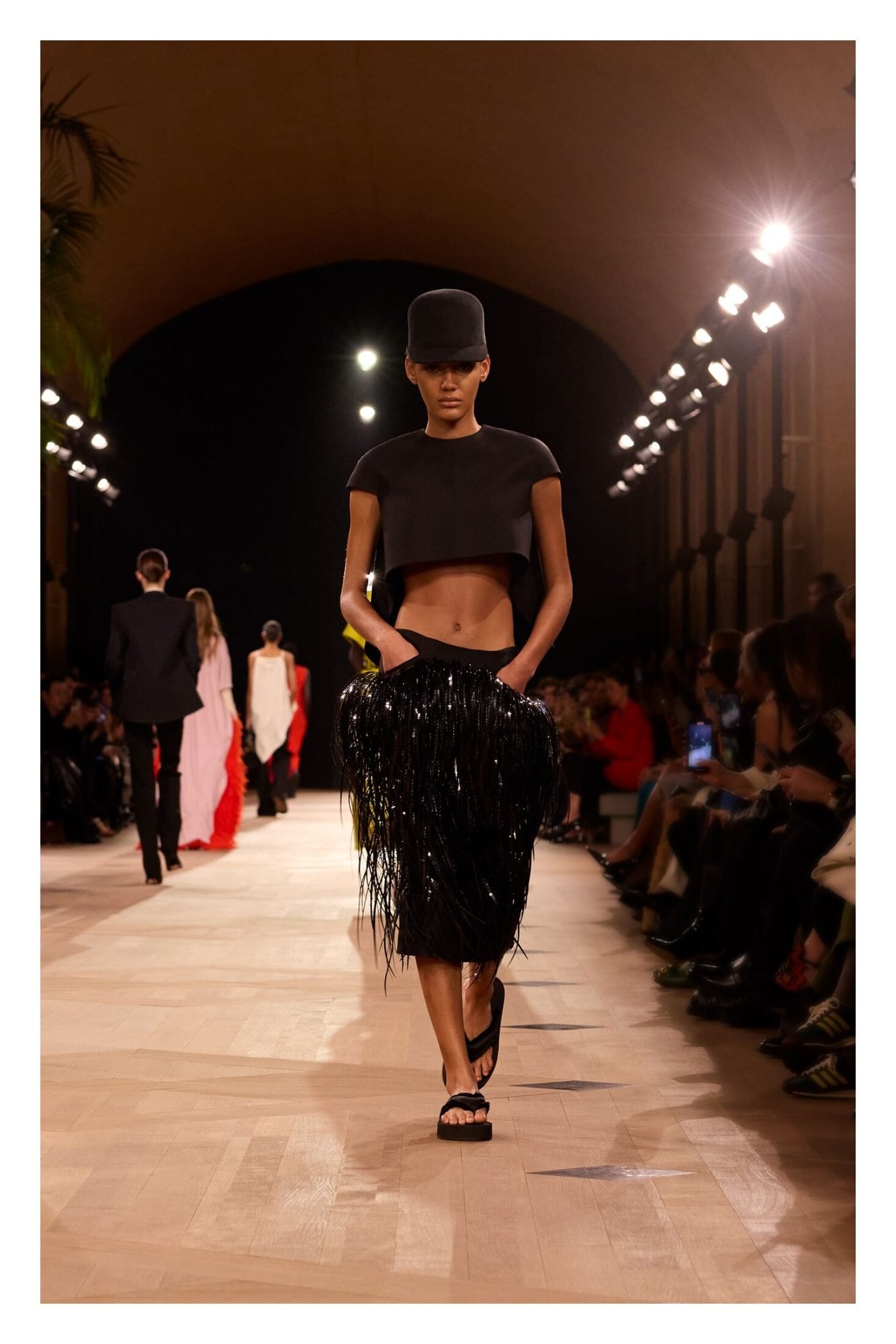 Fringe trend skirt Spring 2026 Balenciaga