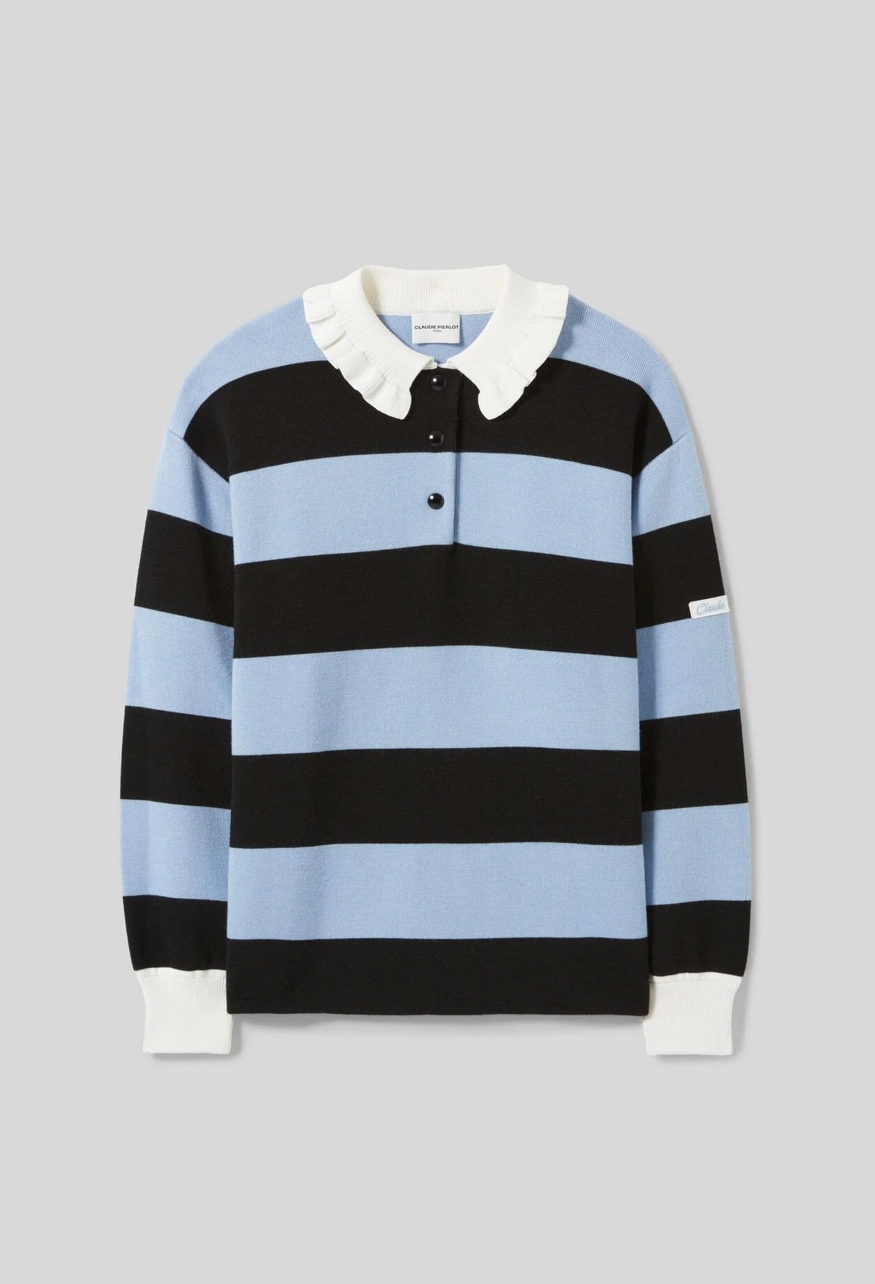 Long sleeve striped polo Claudie Pierlot