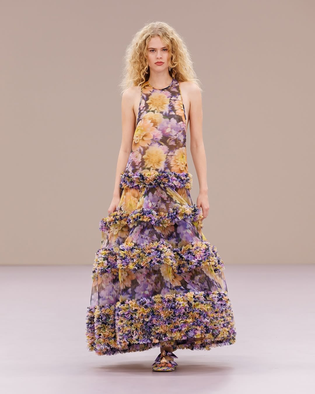 Relief floral dress Zimmerman