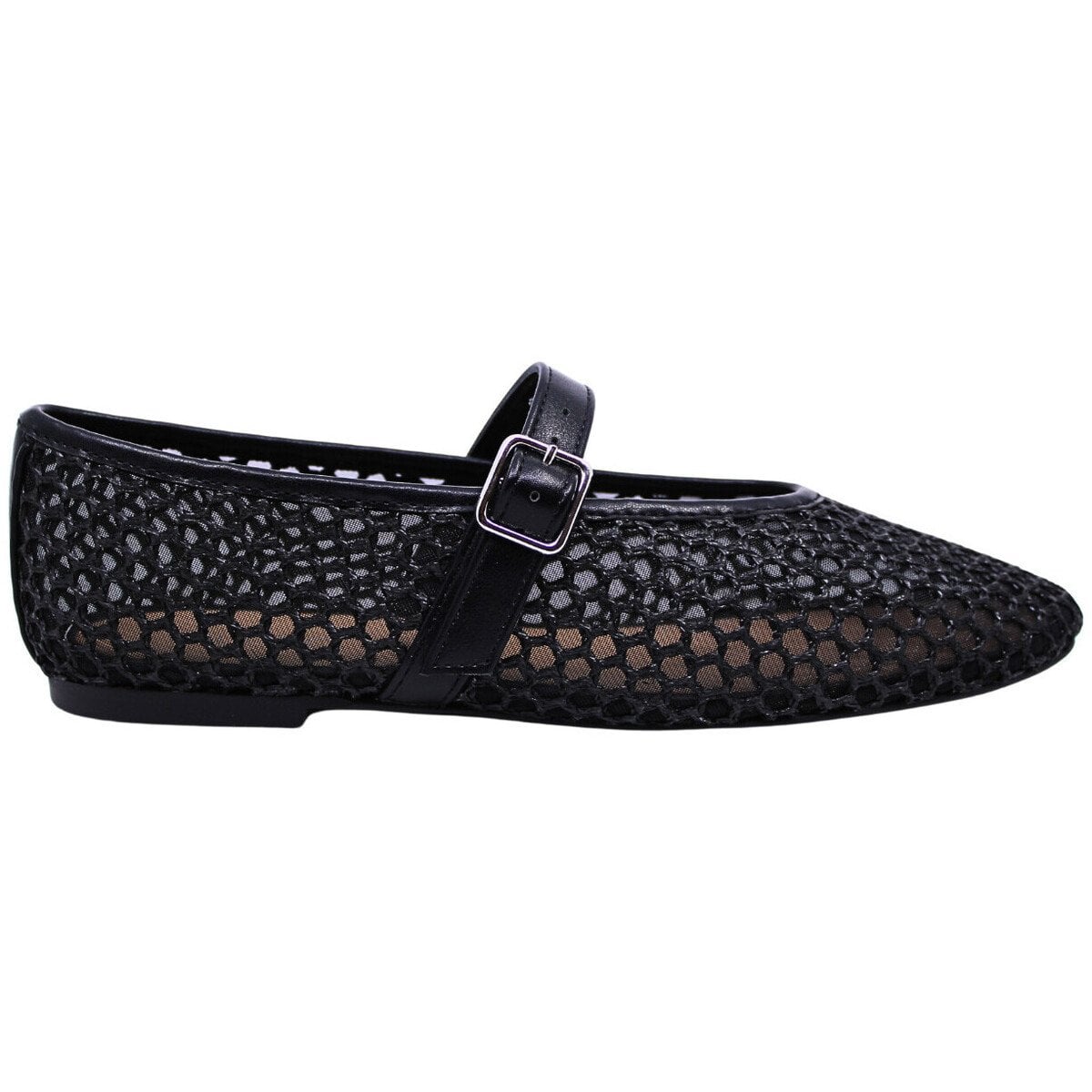 Here are the trendy flats of this spring! 30 Black mesh ballet flats Inuovo