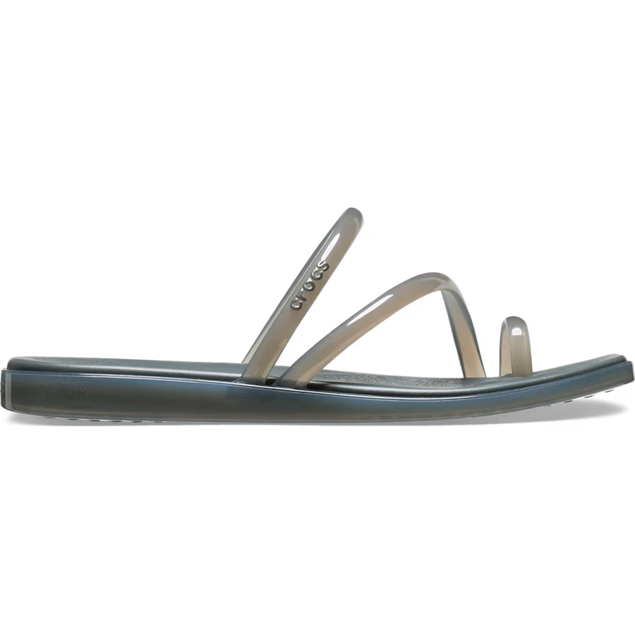 Jelly Shoes Making a Comeback in Spring Trends? 27 Crocs Miami jelly toe loop sandal gray