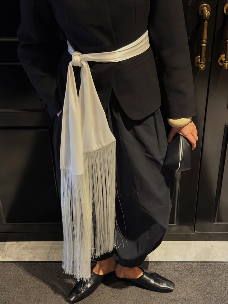 Scarf belt: how to wear a scarf at the waist? 8 long foulard taille