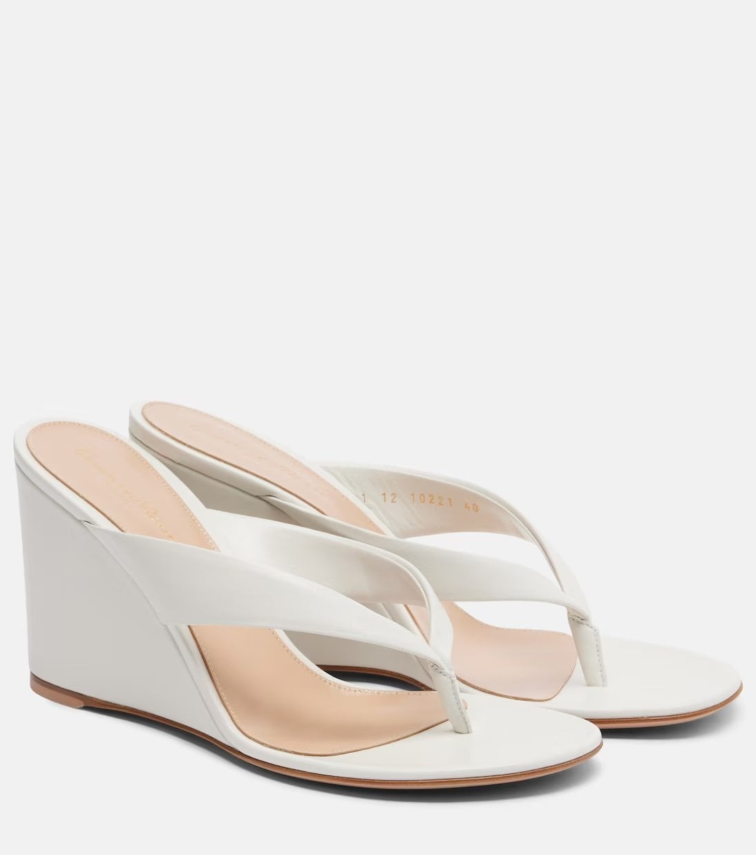 Gianvito Rossi wedge flip-flop shoes