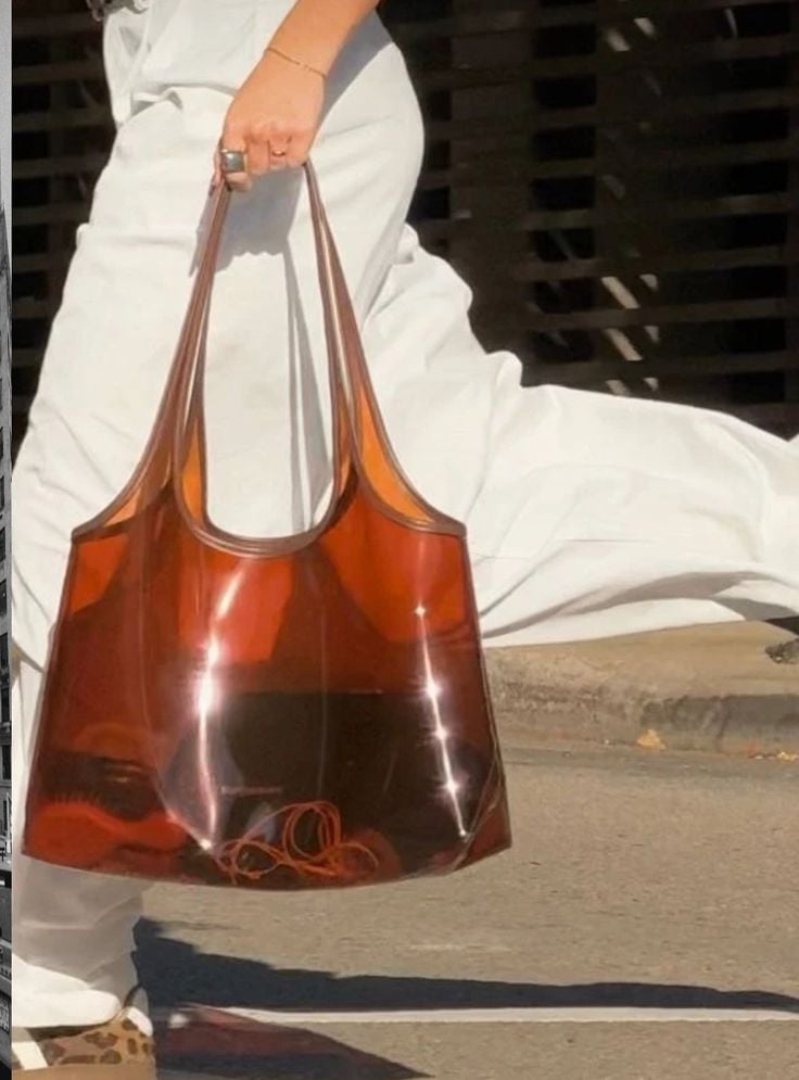 The Jelly Firkin: the gelatinous version of the most coveted bag 3 Brown transparent tote bag