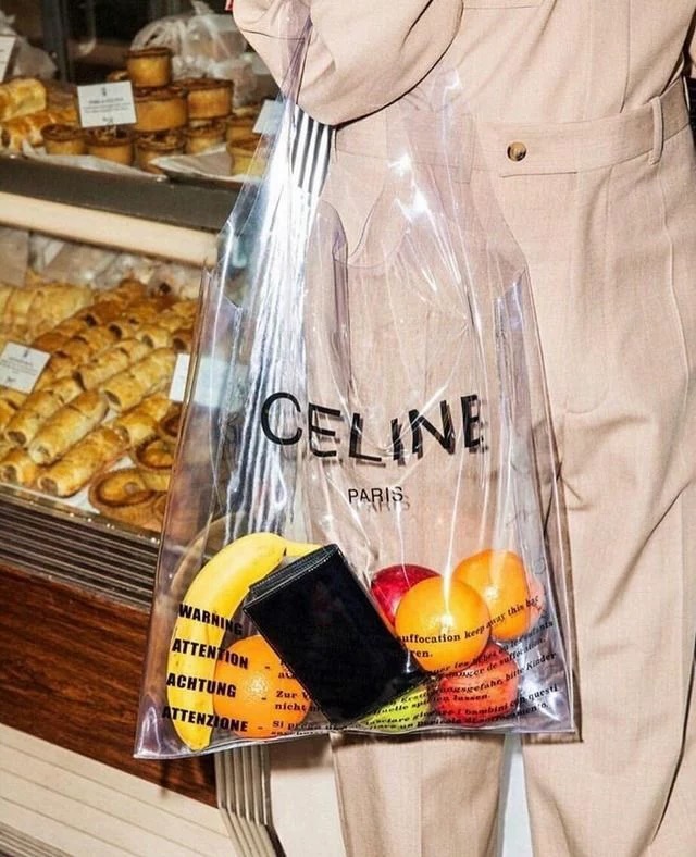 The Jelly Firkin: the gelatinous version of the most coveted bag 2 Transparent shopping bag Céline