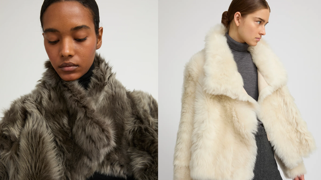 Women's luxury shearling coat: a new kind of glamour 3 The styling trick create contrast Womens luxury shearling coat a new kind of glamour Modalova
