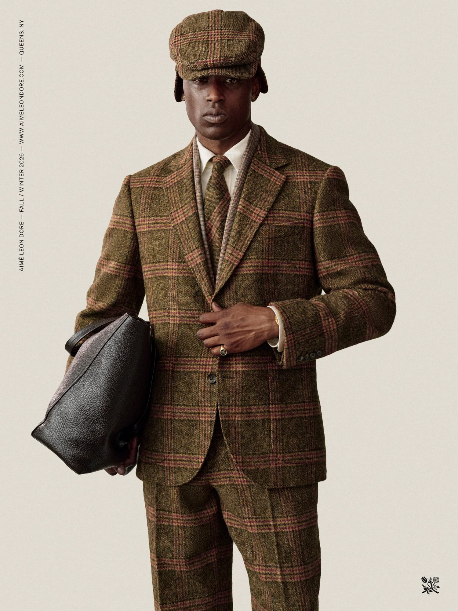 Tartan and Argyle as Signature Patterns This Autumn 5 Tartan suit, tie, and cap Aimé Leon Dore