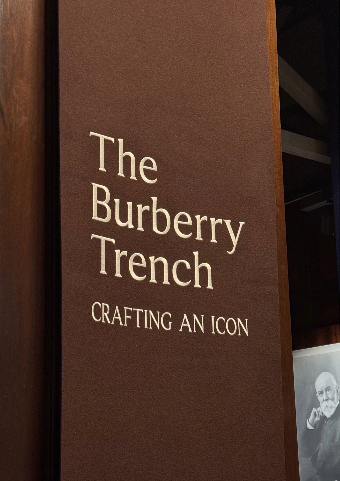 The Burberry Trench: Crafting an Icon - The Meeting at the V&A Museum 2 Exhibition poster The Burberry Trench: Crafting an Icon at the V&A Museum London