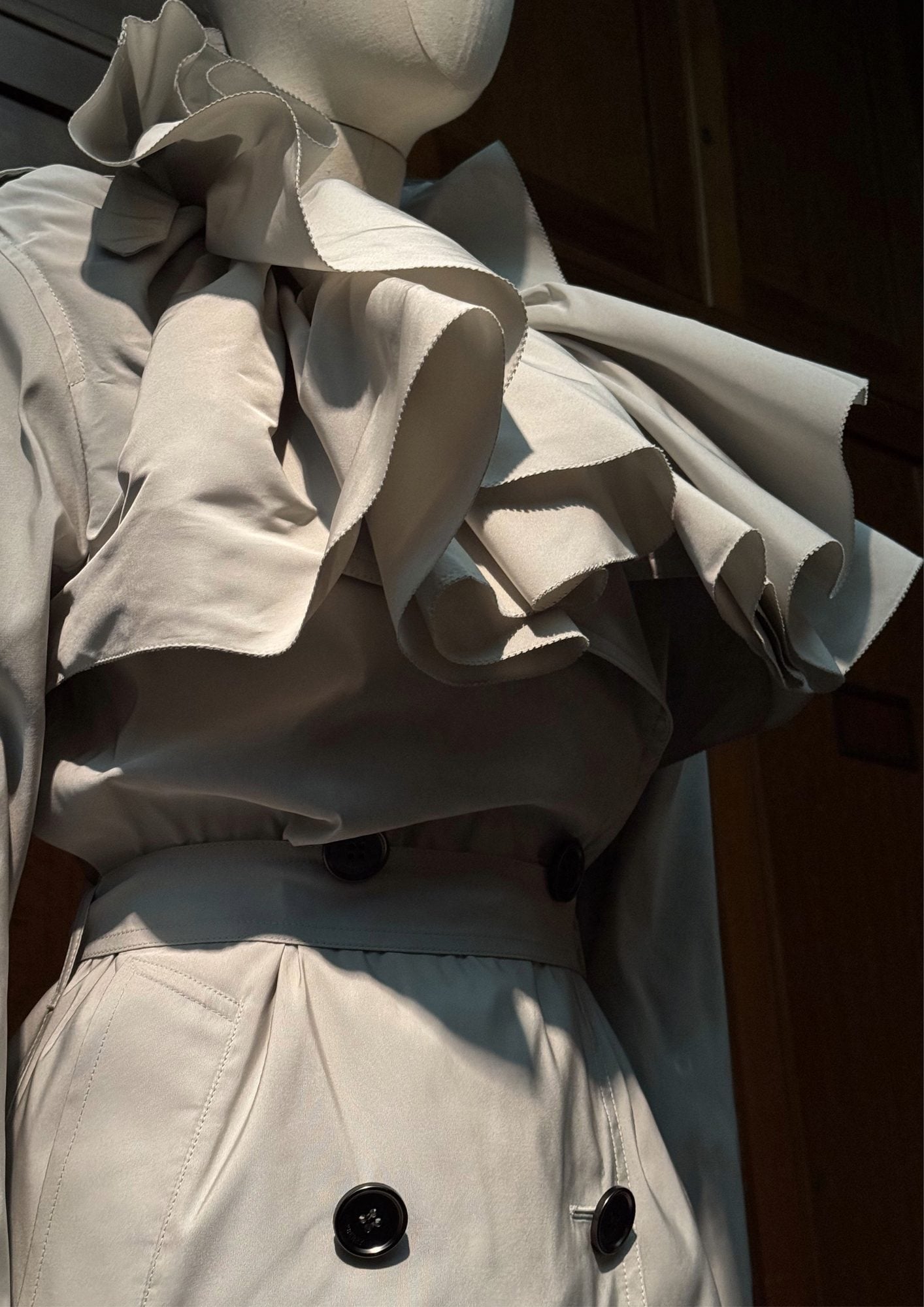 The Burberry Trench: Crafting an Icon - The Meeting at the V&A Museum 10 Burberry trench collar exhibition London